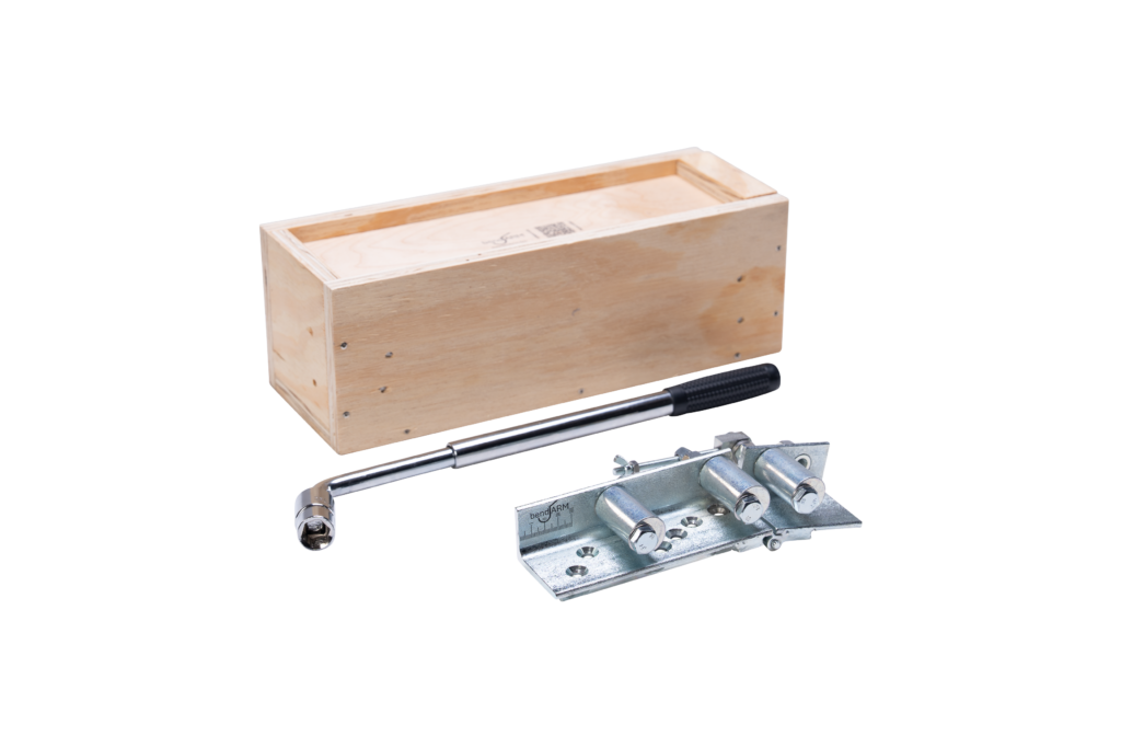 bendARM mit Box und Werkzeug